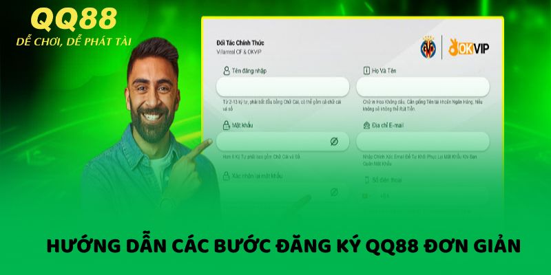 Hướng dẫn các bước đăng ký QQ88 đơn giản cho tân thủ