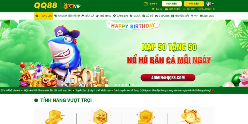 Nạp tiền QQ88 và những điểm vượt trội