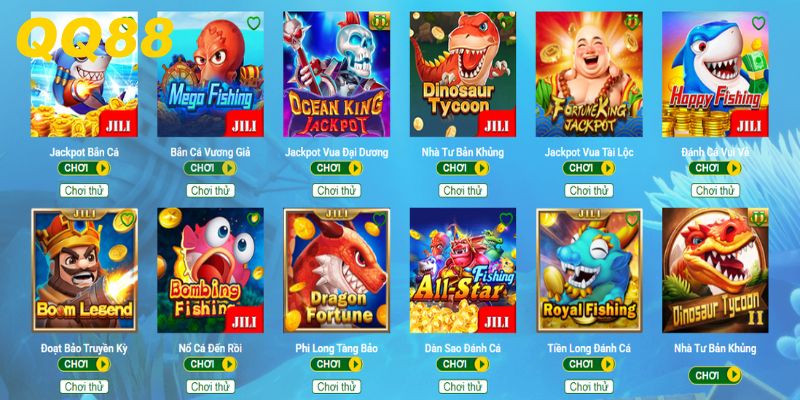 Tổng quan về thiên đường giải trí đại dương QQ88 bắn cá