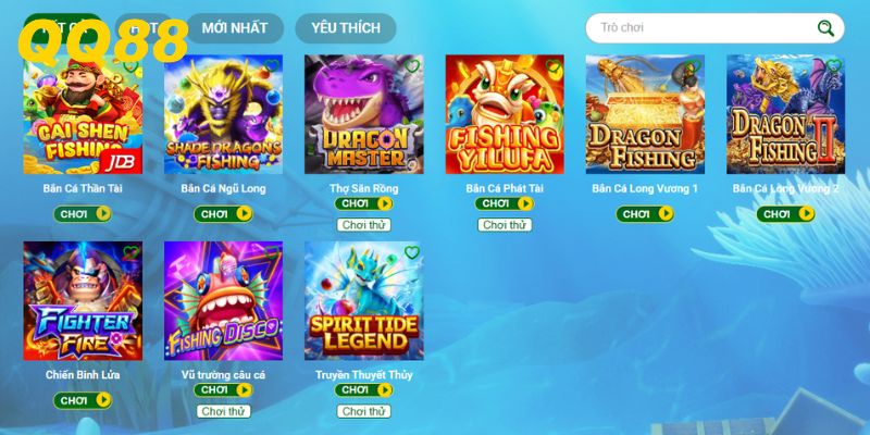 Ưu điểm nổi bật chỉ có tại QQ88 bắn cá